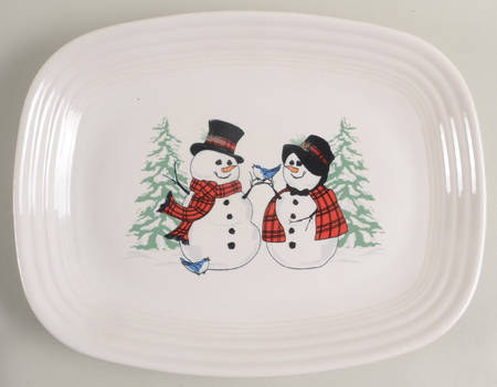 Fiesta Snowman 11" Rectangular Serving Platter