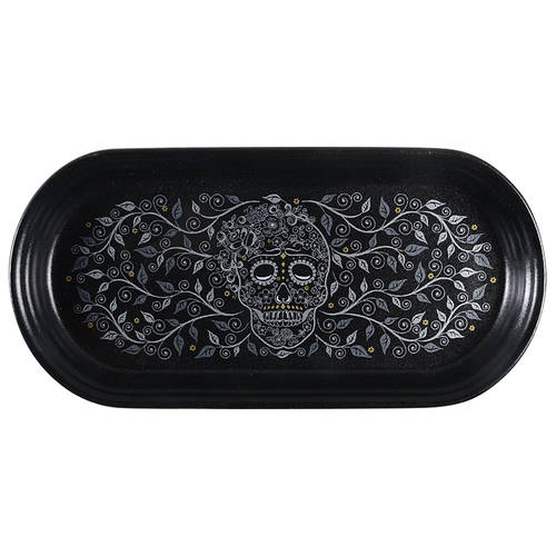 Fiesta Skull and Vine Bread Tray