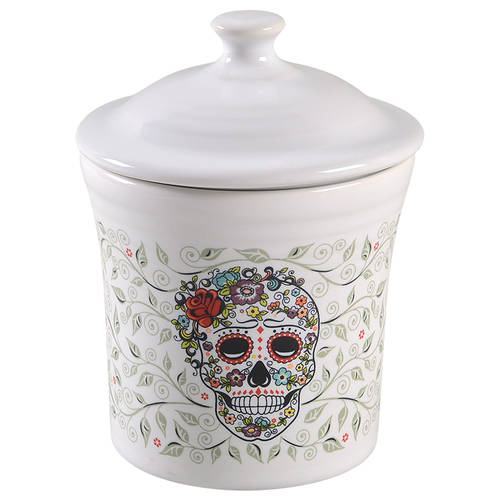 Fiesta Skull and Vine Sugar Jam/Jelly & Lid