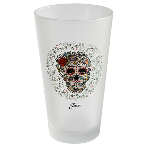 Fiesta Skull and Vine Sugar 16 Oz Glassware Cooler