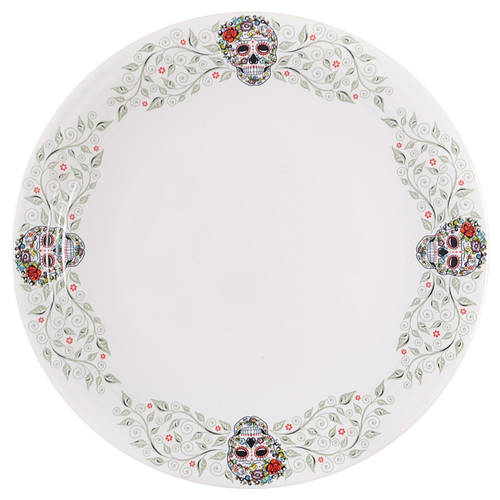 Fiesta Skull and Vine Sugar 11" Chop Plate (Round Platter)