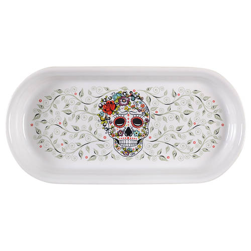 Fiesta Skull and Vine Sugar Bread Tray