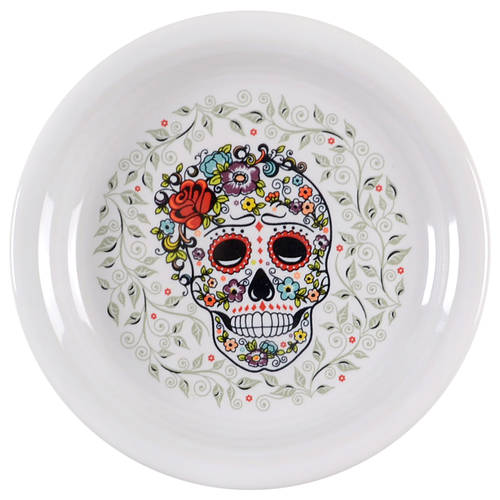 Fiesta Skull and Vine Sugar Appetizer Plate