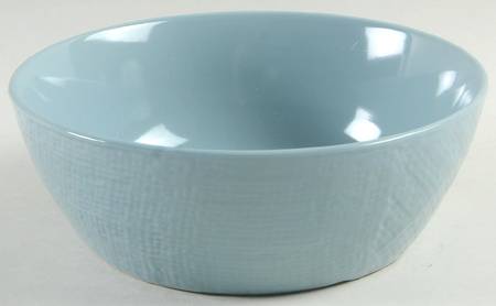 Burlap Country Blue Soup/Cereal Bowl