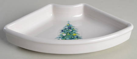 Fiesta Blue Christmas Tree Side Dish for Christmas Tree Entertaining Set