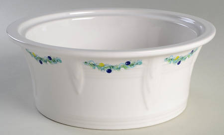 Fiesta Blue Christmas Tree 2.5 Qt Round Casserole No Lid