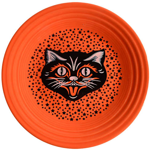 Fiesta Black Cat (Poppy Orange Body) by Homer Laughlin 