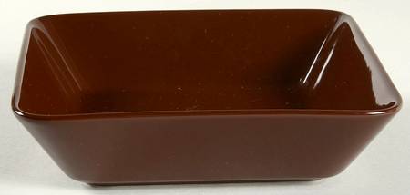 Teema Brown 6" Square Vegetable Bowl
