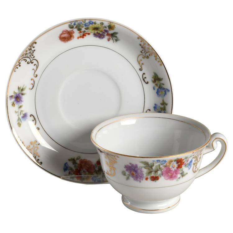 Dresdania Footed Cup & Saucer Set