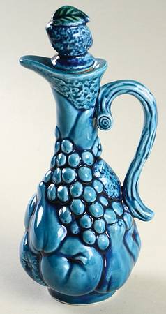 Mood Indigo Blue Oil Or Vinegar Cruet and Stopper
