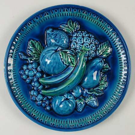 Mood Indigo Blue Plate Wall