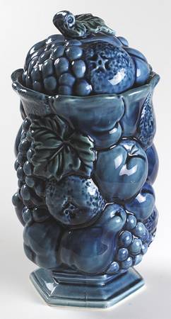 Mood Indigo Blue Candy Jar & Lid