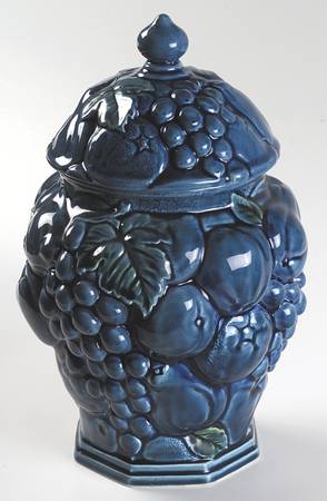 Mood Indigo Blue Medium Ginger Jar & Lid