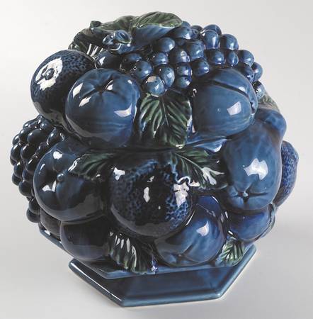 Mood Indigo Blue Cookie Jar & Lid
