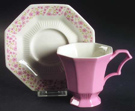 Mary Jane Footed Cup & Saucer Set