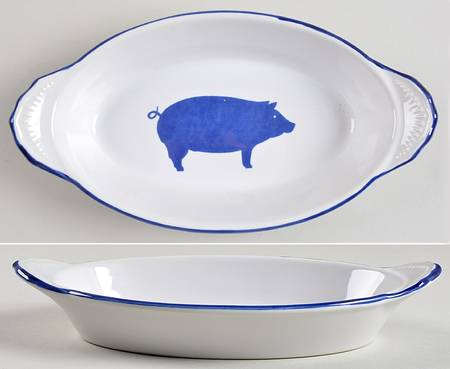 Country Blue 9" Augratin