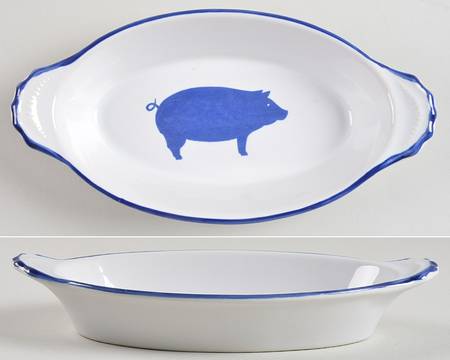 Country Blue 8" Augratin