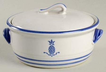 Country Blue Individual Casserole & Lid
