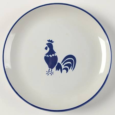 Country Blue Coupe Salad Plate