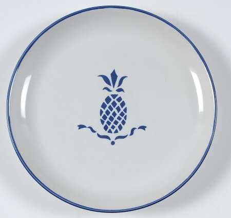 Country Blue Coupe Salad Plate