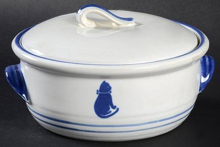 Country Blue Individual Casserole & Lid