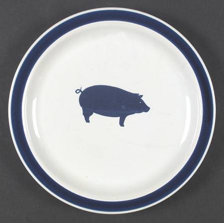 Country Blue Dinner Plate