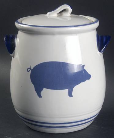 Country Blue 6" Storage Jar & Lid