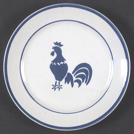 Country Blue Salad Plate