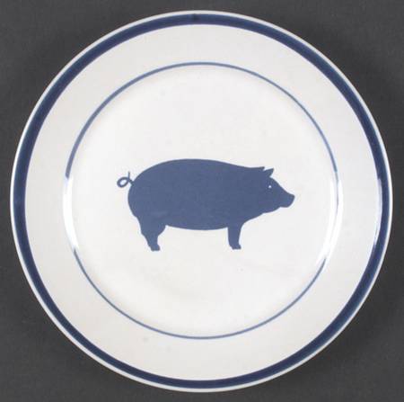 Country Blue Salad Plate