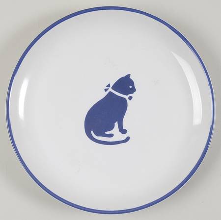 Country Blue Coupe Salad Plate