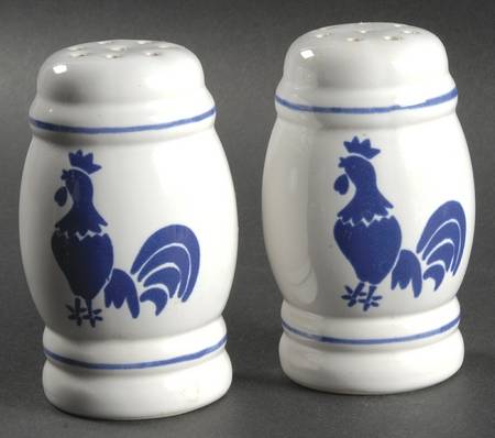 Country Blue Salt & Pepper Set
