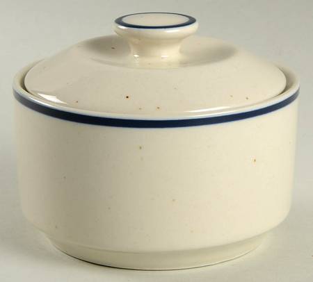 Azure Sugar Bowl & Lid