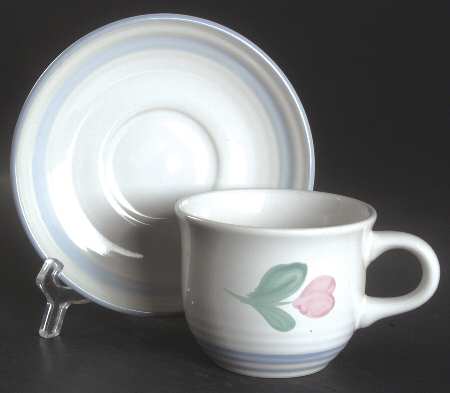 Capri Flat Cup & Saucer Set by International