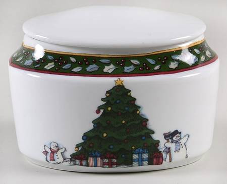 Christmas Story Sugar Bowl & Lid