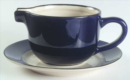 Colors of Celebration Cobalt Gravy Boat & Underplate