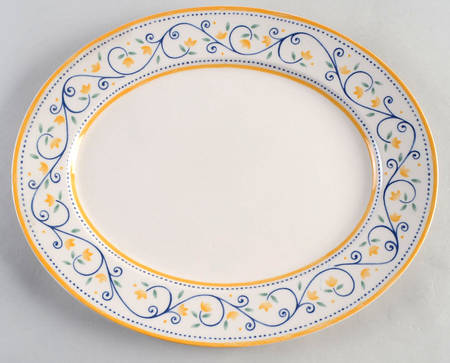 Country Dots 12" Oval Serving Platter