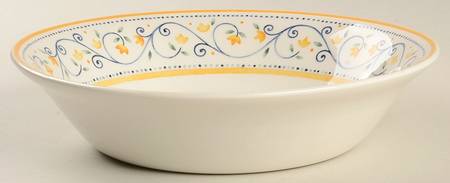 Country Dots 9" Round Vegetable Bowl
