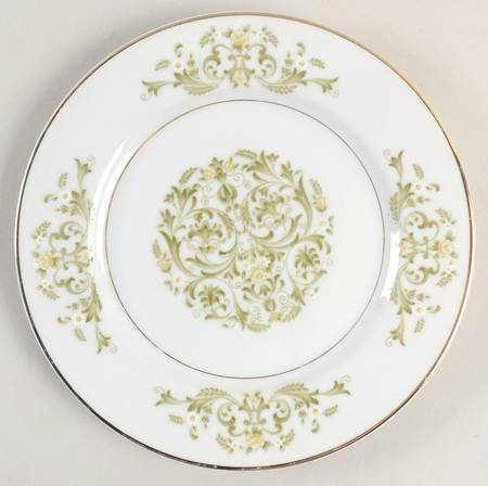 Golden Scroll Bread & Butter Plate
