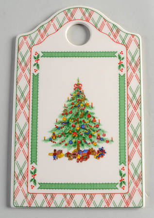 Holly Ribbon Hanging Trivet