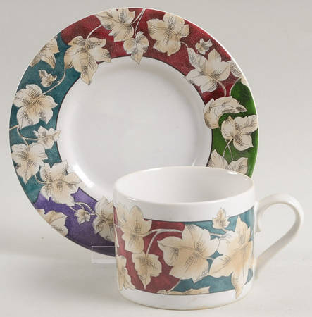 Nature Study Flat Cup & Saucer Set