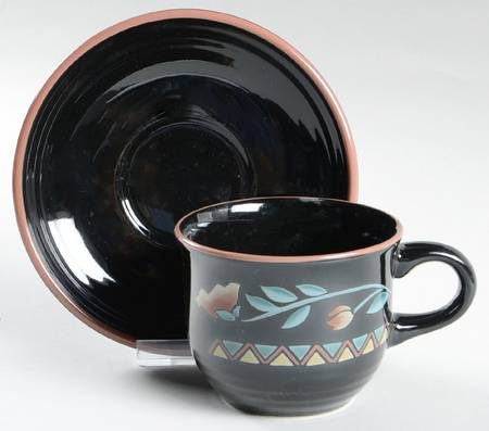 Tapestry Flat Cup & Saucer Set