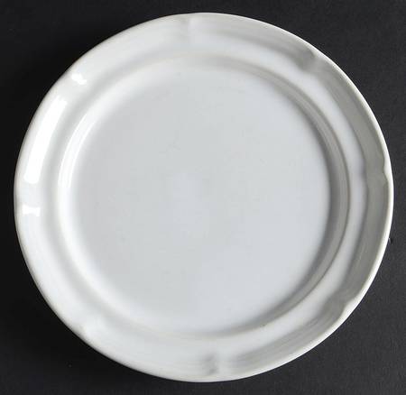 White Ice Salad Plate