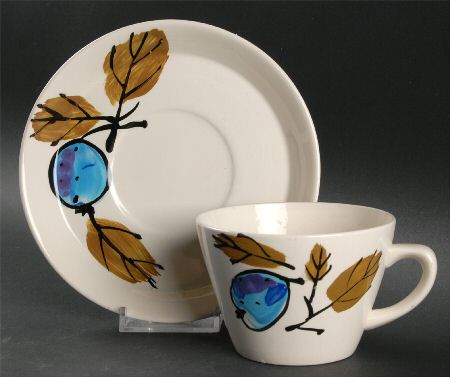 Forbidden Fruit (Jamaica) Flat Cup & Saucer Set