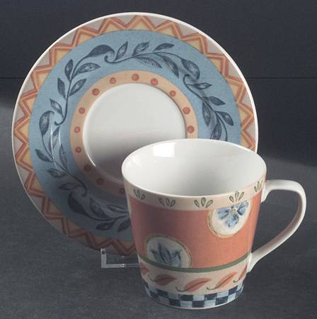 Sanibel Flat Cup & Saucer Set