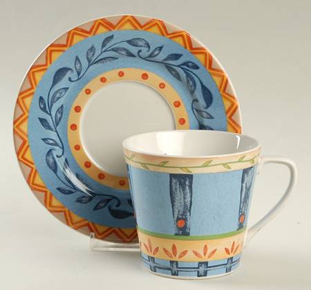 Sanibel Flat Cup & Saucer Set