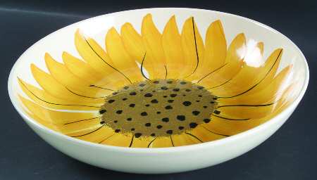 Sunflower 11" Pasta Serving Bowl