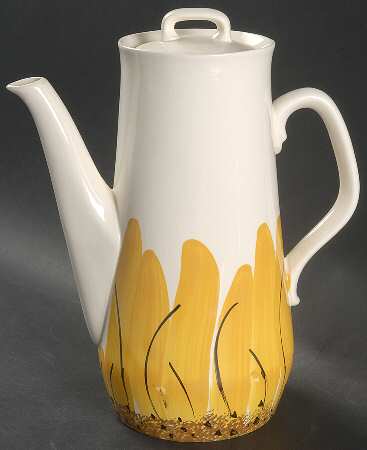 Sunflower Coffee Pot & Lid