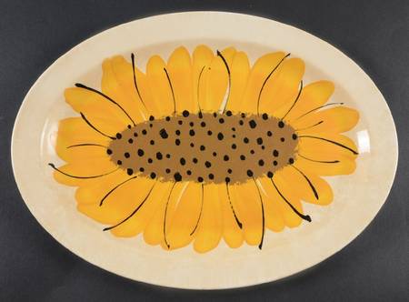 Sunflower 13" Oval Serving Platter