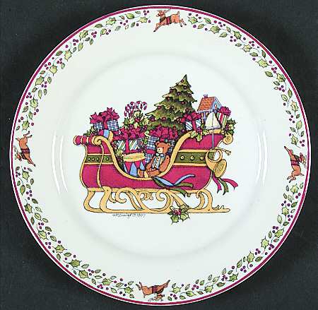Over The Housetops Salad Plate
