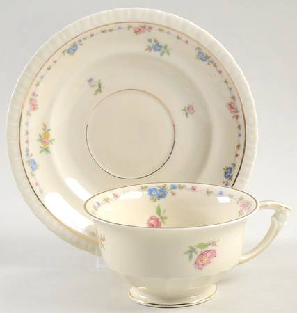 IMB21 Footed Cup & Saucer Set by Imperial Bohemian